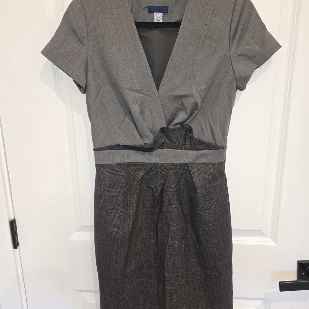 J. Crew Charcoal Gray Midi Dress